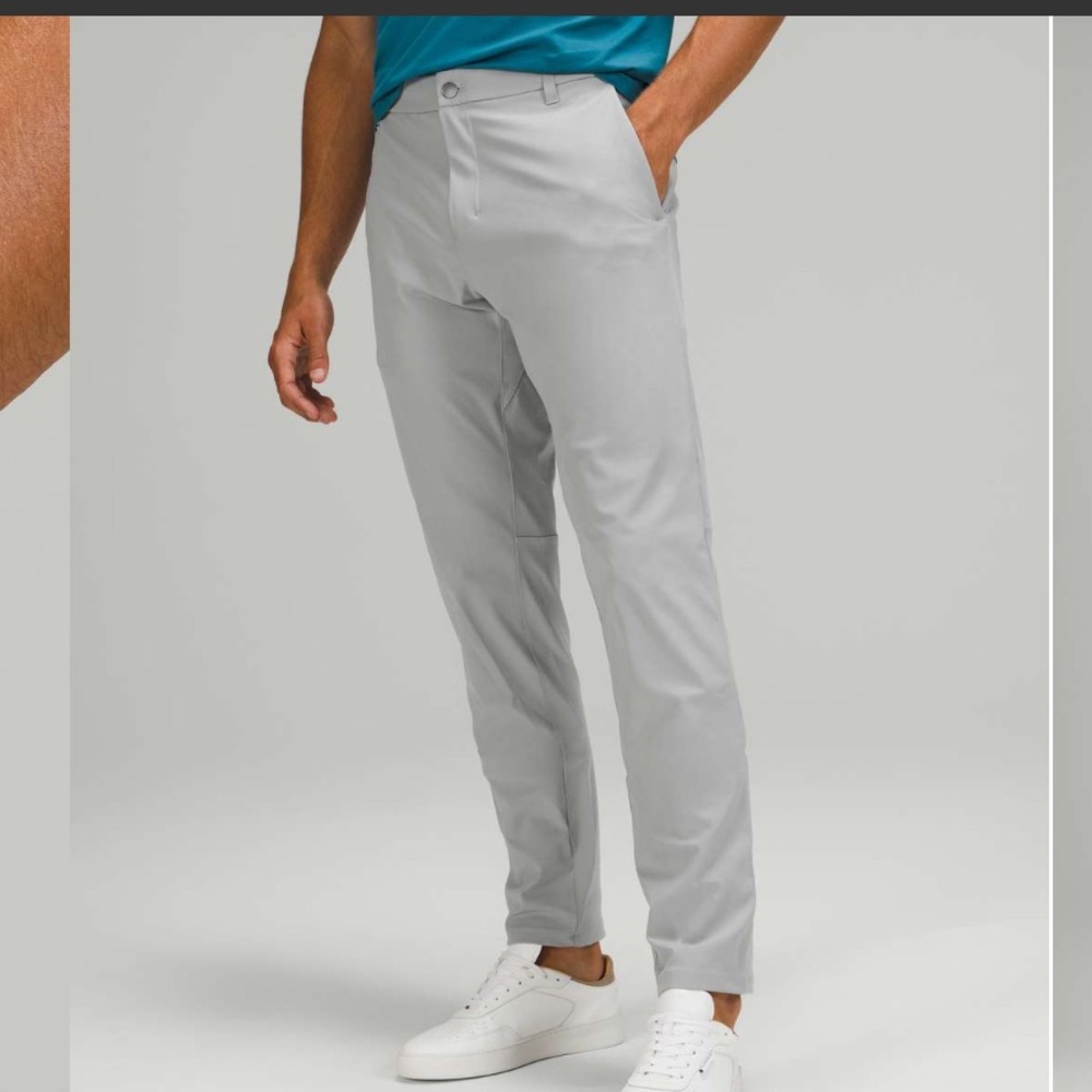 Lululemon Commission Pant Classic Warpstreme Silver Drop Size 33 Chinos Gray